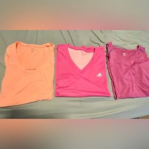 Lot of 3 exercise shirts